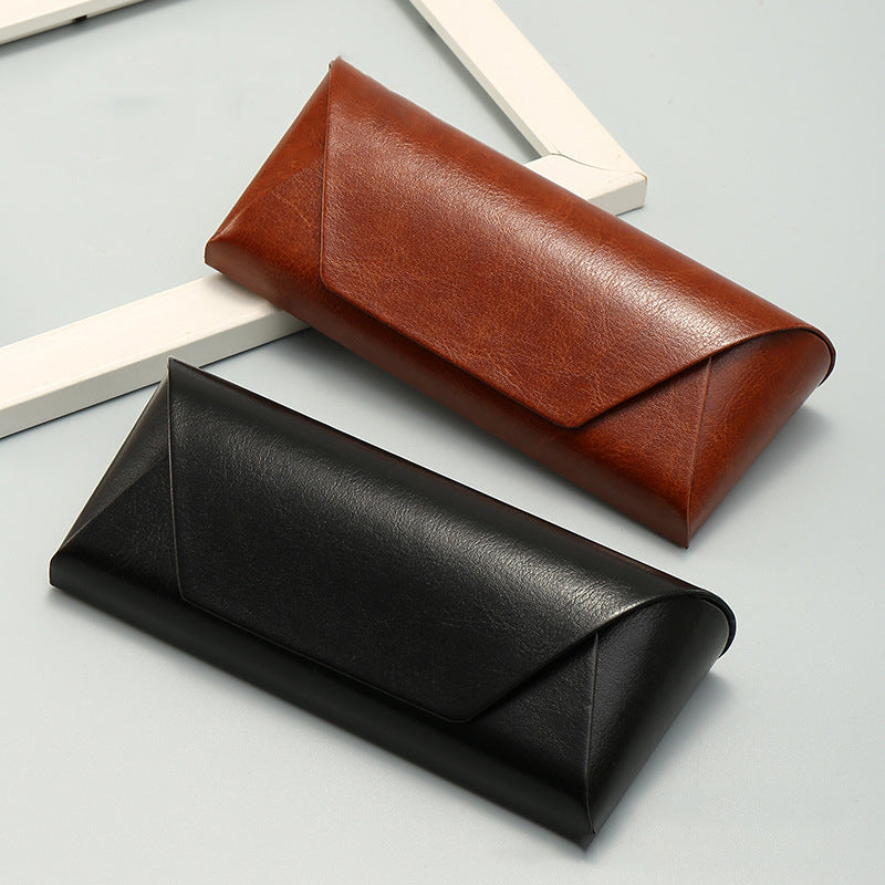 Étui à lunettes en cuir résistant à la pression, fait à la main