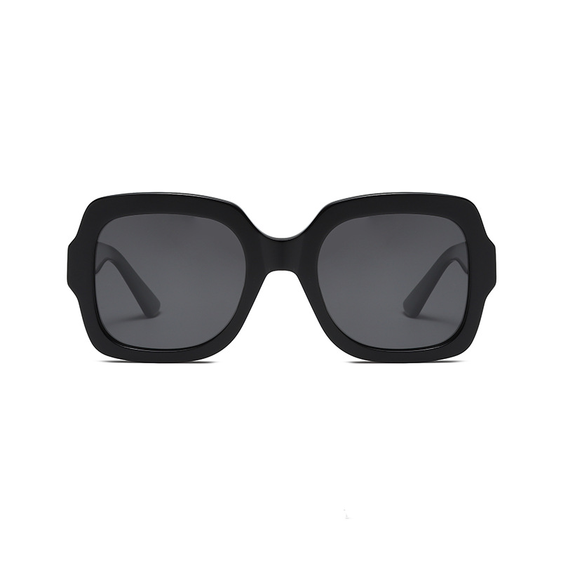 Monture solaire carrée oversize écaille