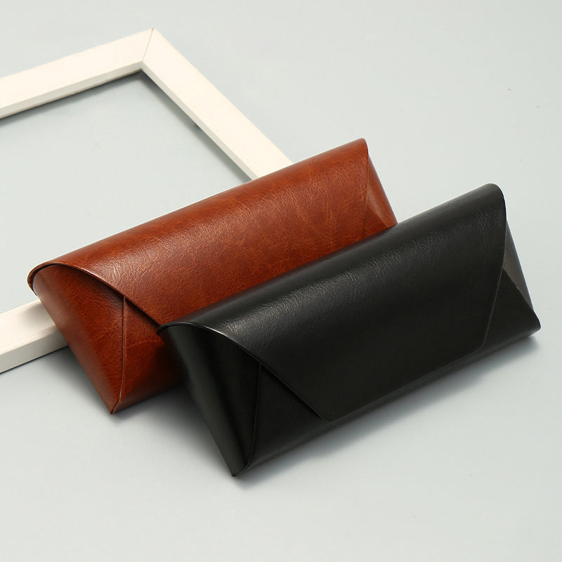 Étui à lunettes en cuir résistant à la pression, fait à la main