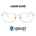Lunettes en fil d'or et titane pur