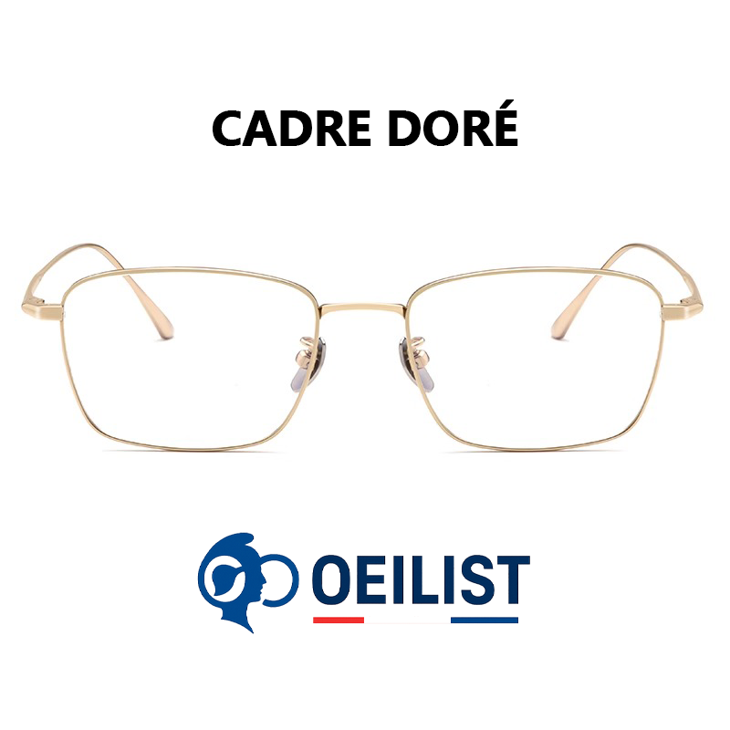 Lunettes en fil d'or et titane pur