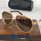 Lunettes de soleil aviateur rétro oversize
