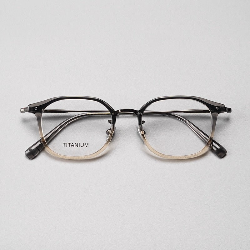 Lunettes de vue rondes en titane léger