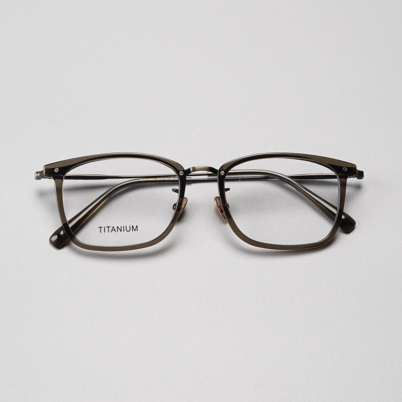Lunettes de vue rondes en titane léger